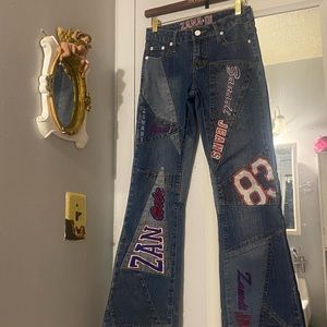 2000s Y2K Zana Di patchwork jeans